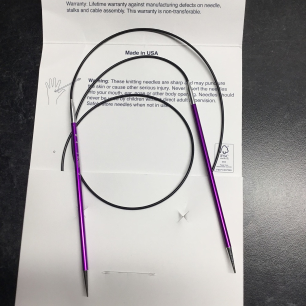 Signature Needle Arts interchangeable circular knitting needles